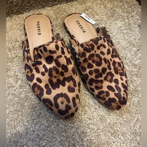 NWT Torrid Cheetah Print Mules size 9.5